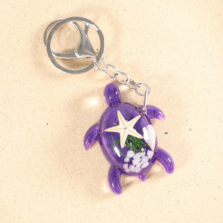6pcs/pack hanging luminous acrylic keychain with lobster buckle